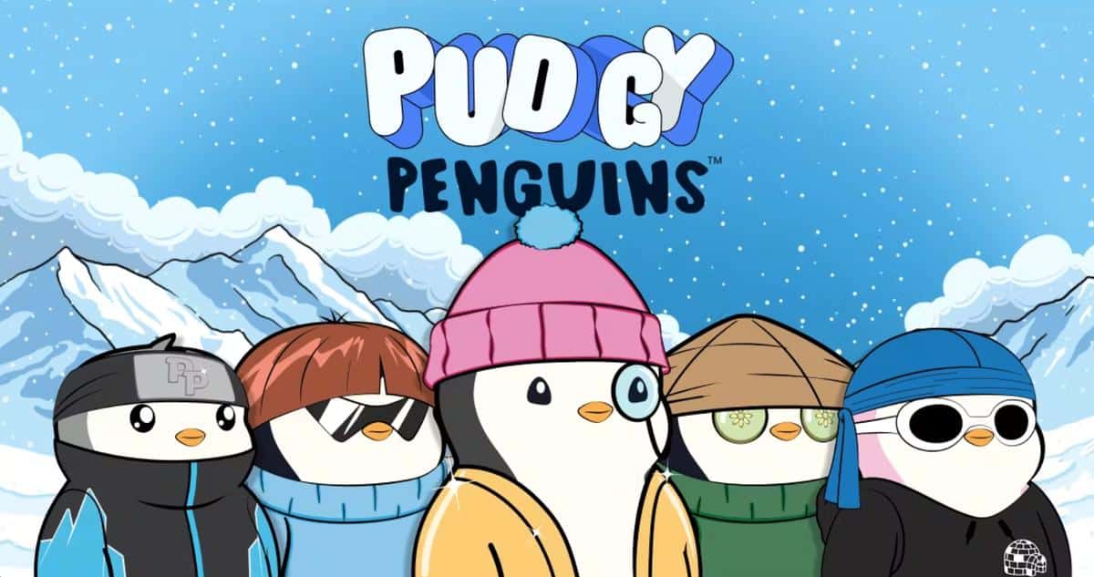 Pudgy penguins PENGU nové kryptomeny