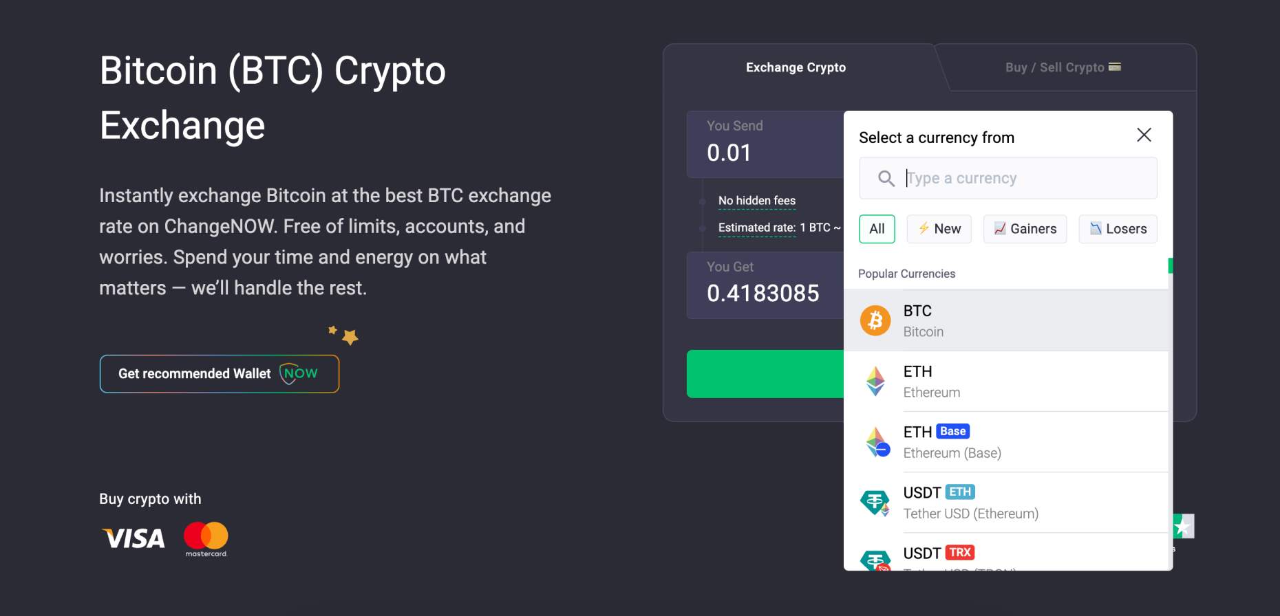 ChangeNOW Review for 2026 - Pros, Cons, and Fees