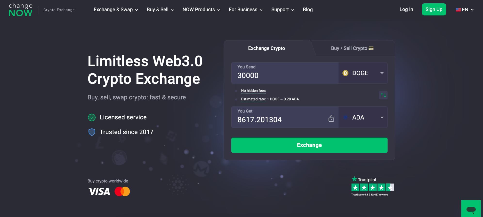 ChangeNOW Review for 2026 - Pros, Cons, and Fees
