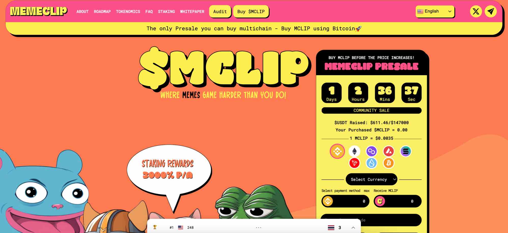 MemeClip price prediction