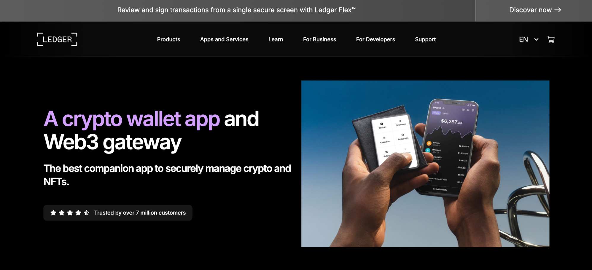 Ledger Live wallet app