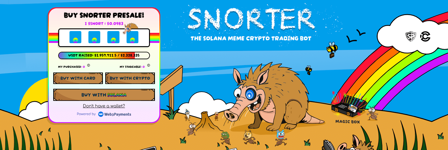 Toshi Meme Coin Up 30%, Snorter Raises $1.9M