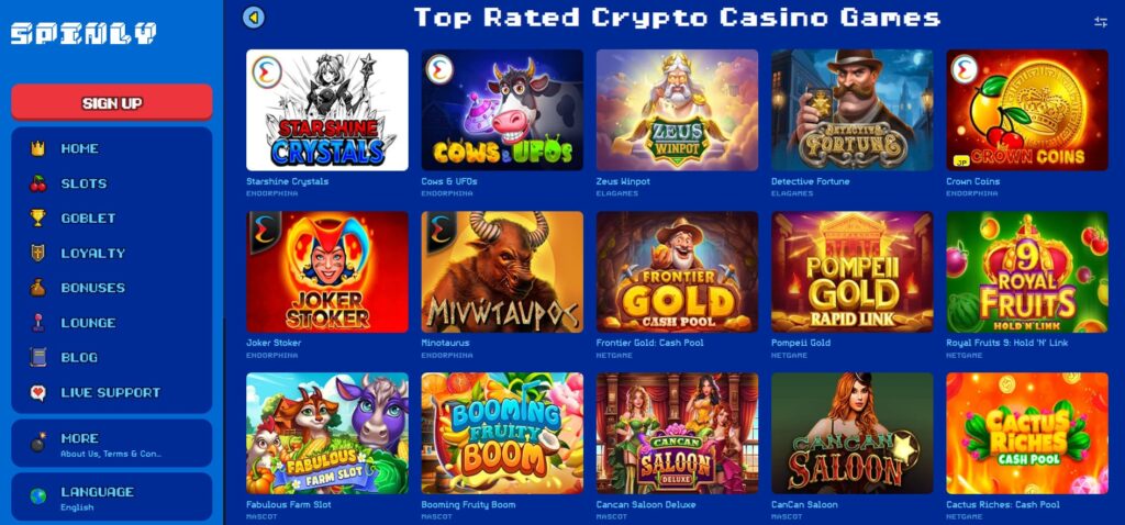 Play slots at Spinly Casino