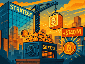 Strategy Drops $740 Million on Bitcoin, Now Holds Over 600,000 BTC