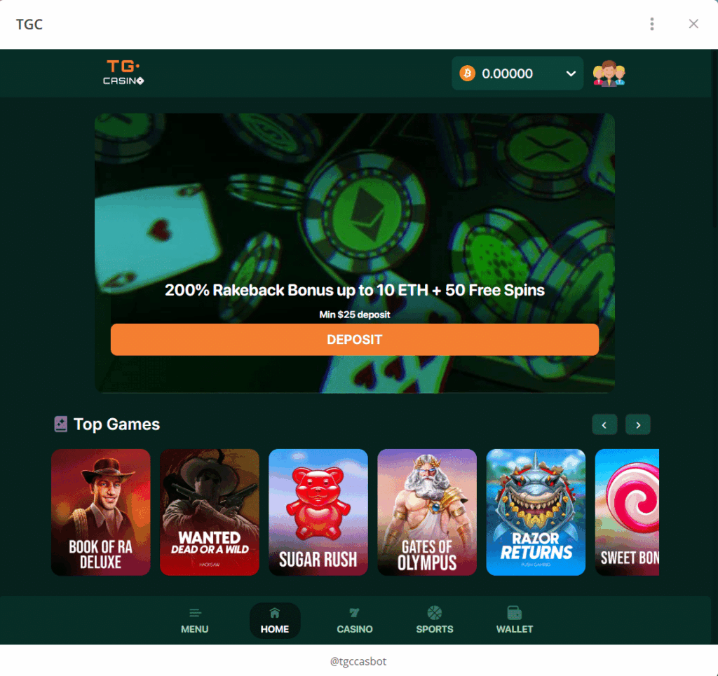 TG.Casino Telegram