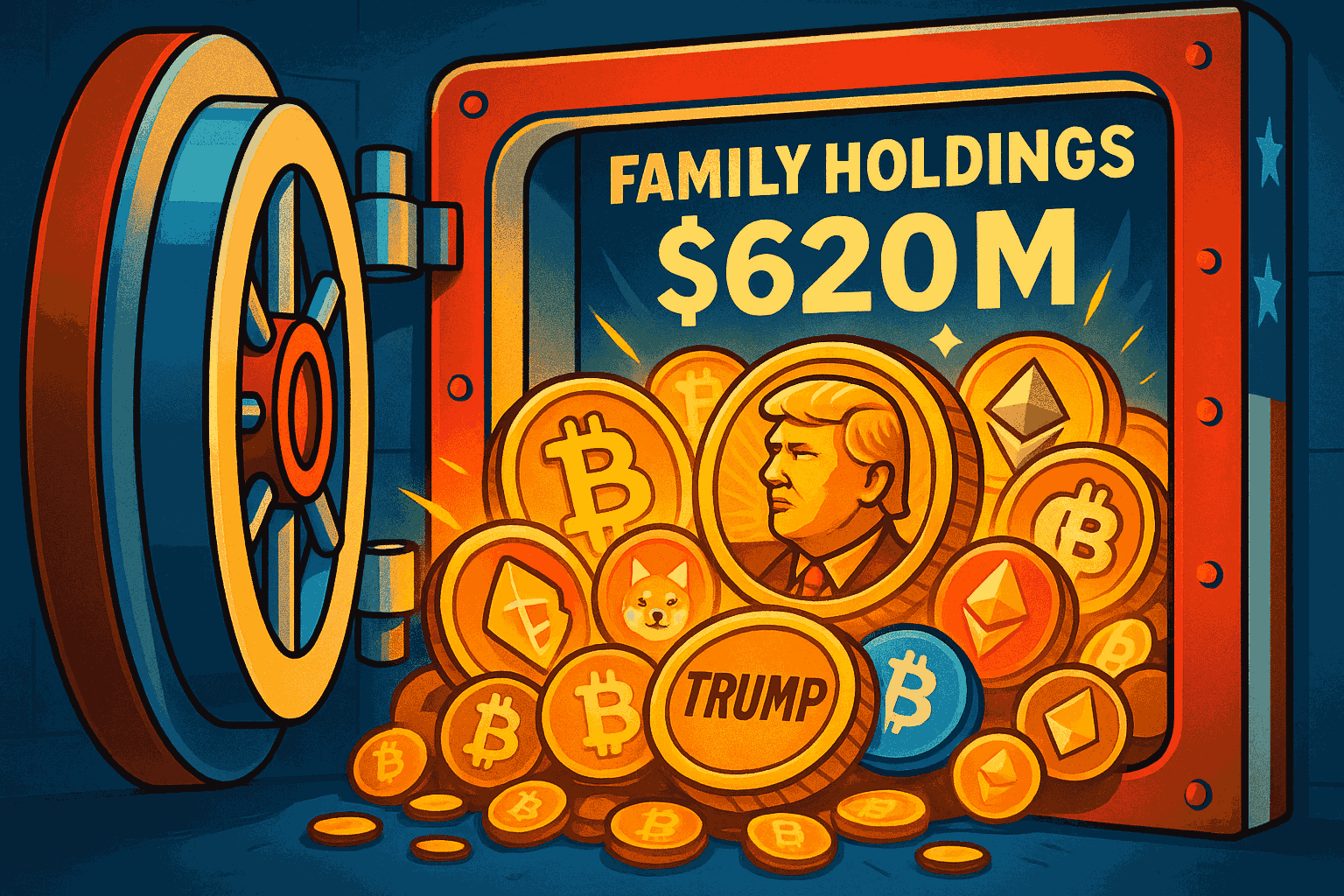 Trump Family Linked to Over $620 Million in Crypto, Memecoins, and Bitcoin Holdings