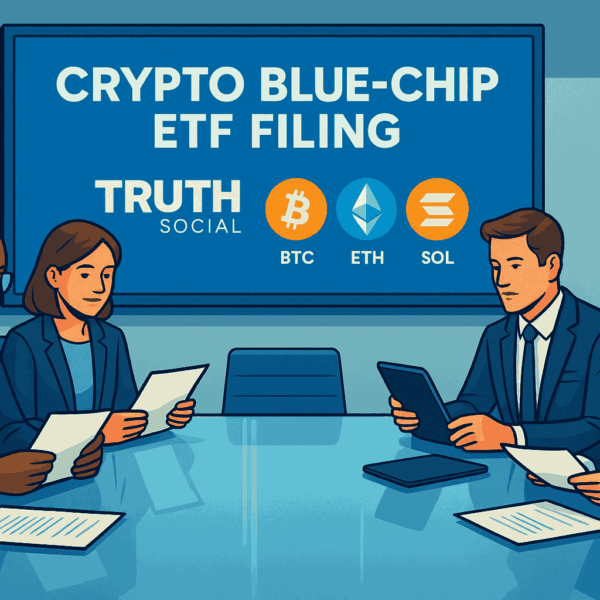 Trump’s Truth Social Files for Crypto Blue Chip ETF