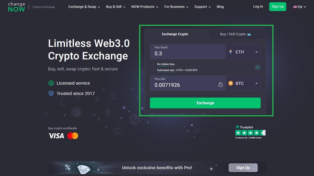 ChangeNOW swap