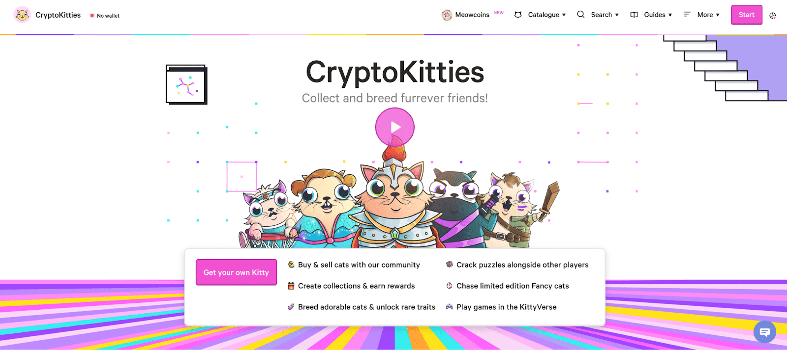 cryptokitties nft game