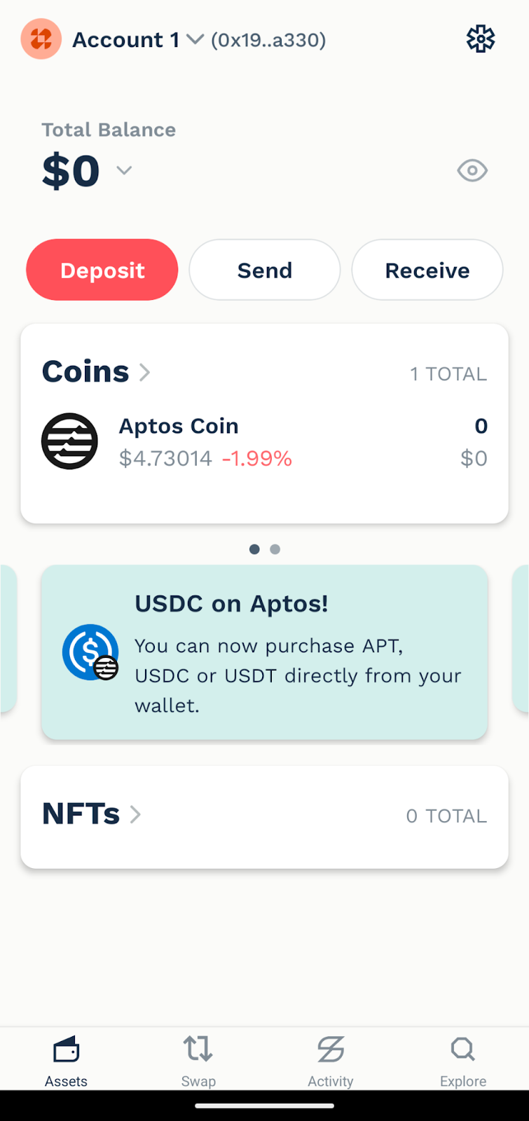 petra aptos wallet