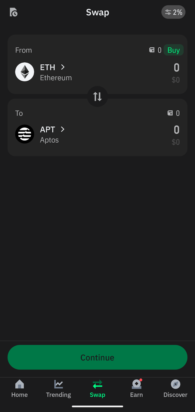 trust wallet aptos