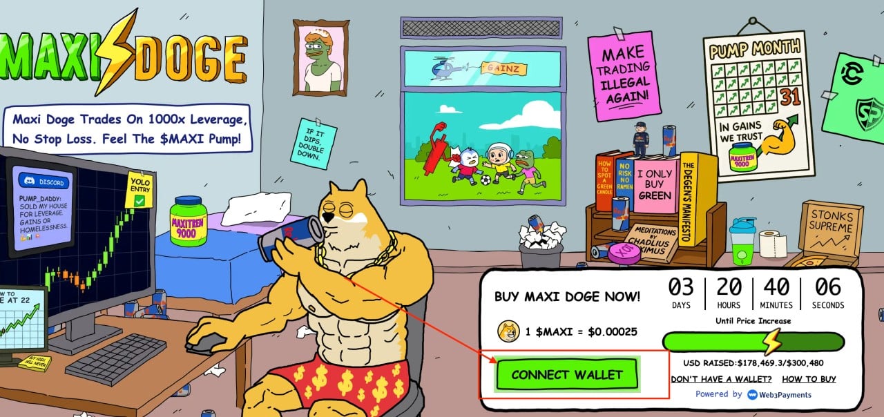 Maxi Doge Connect Wallet