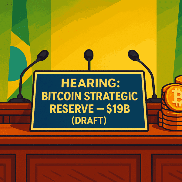 Brazil to Hold First Hearing on $19 Billion Bitcoin Strategic Reserve