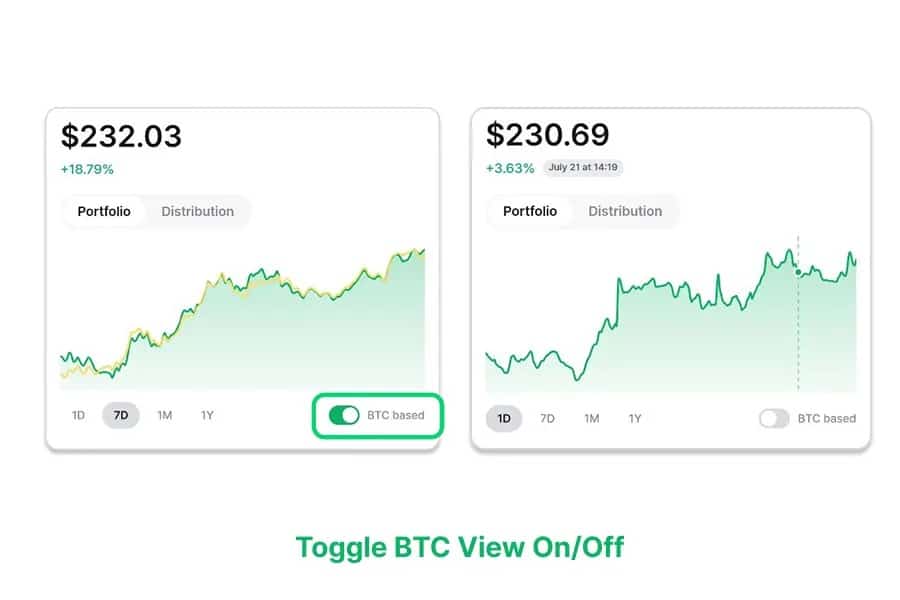 DCent New Portfolio Features and Charts