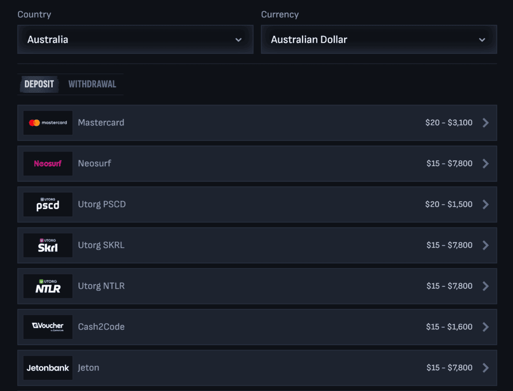 Banking at the best online casinos in Australia