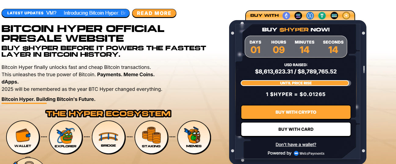 Solayer and Aptos have unlocked tokens. Will LAYER and APT crypto prices fall? Bitcoin Hyper raises over $8.6 million