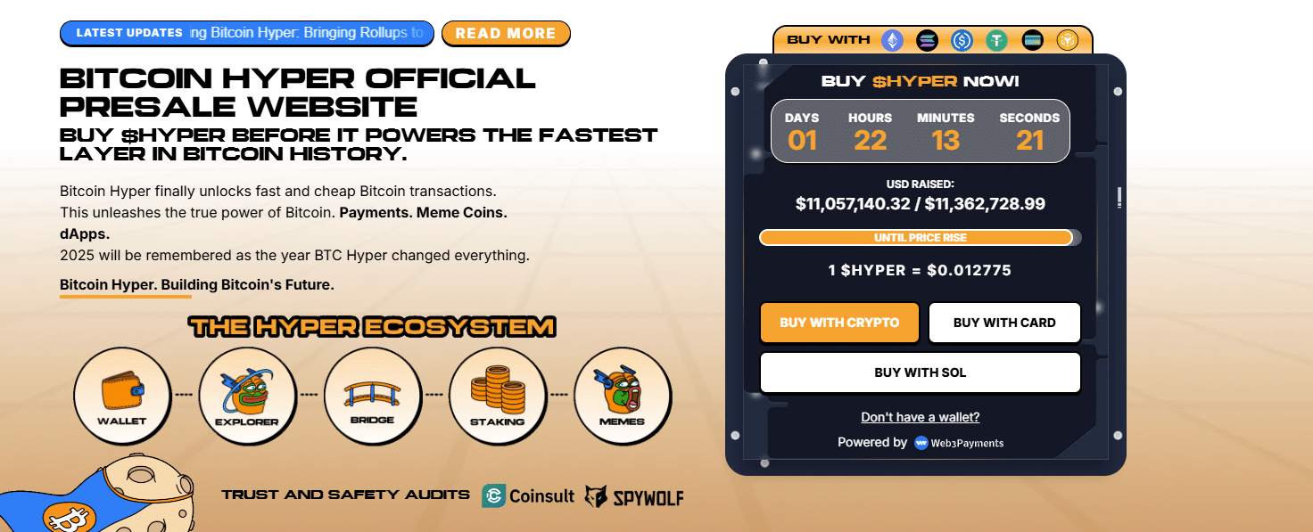 Traders looking for the best altcoin to buy are considering Solana, Ethereum, and BNB. Meanwhile, Bitcoin Hyper is a rising star