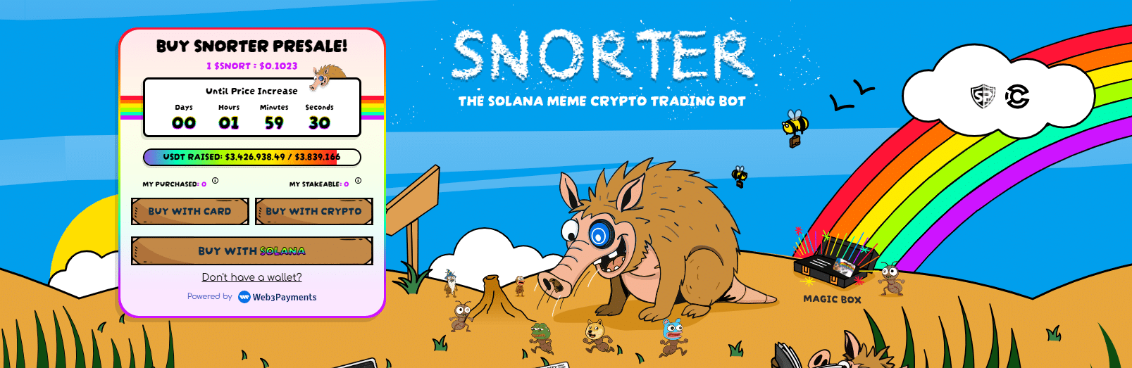 Solana Crypto Price Dip, Snorter Presale Raises Nearly $3M