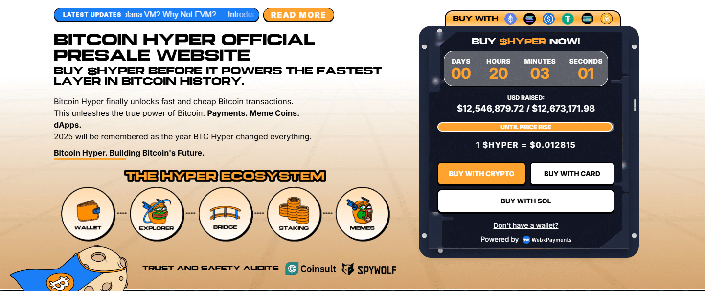 ZRO Price Bullish, Bitcoin Hyper Presale Raises Over $12.6M