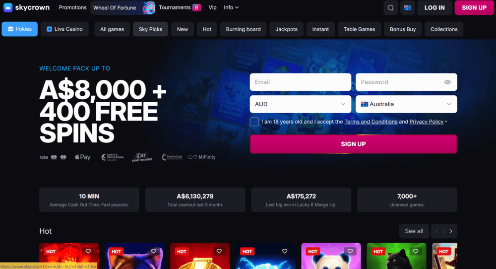 Australian online casinos