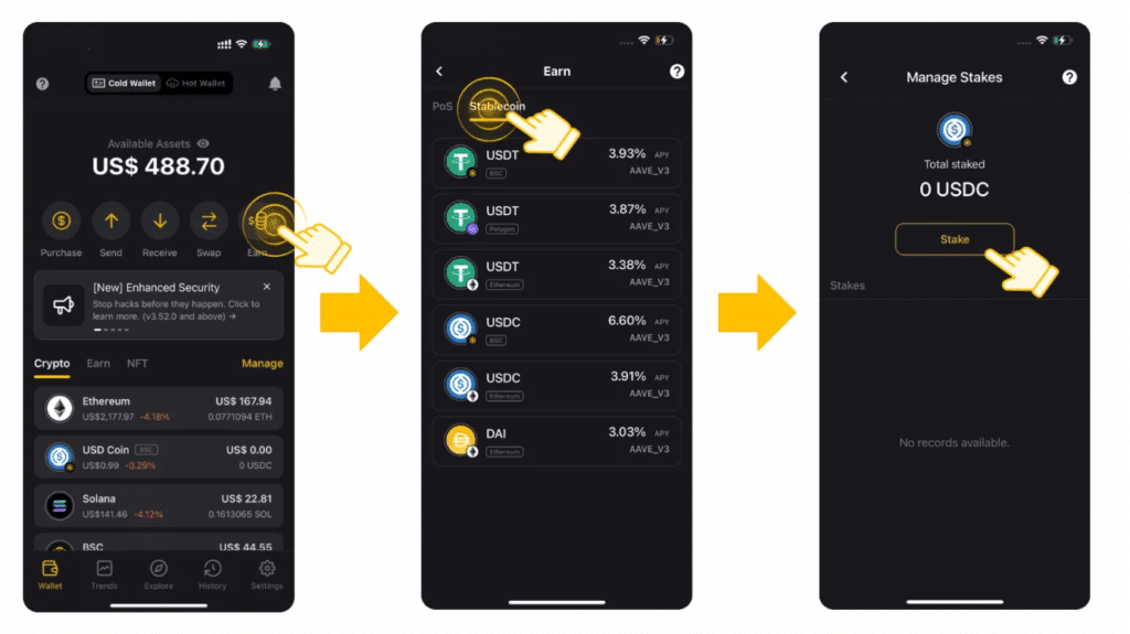 Stablecoin staking