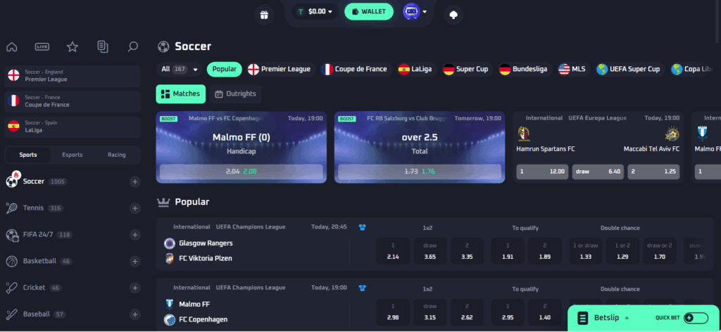 Thrill Casino sportsbook