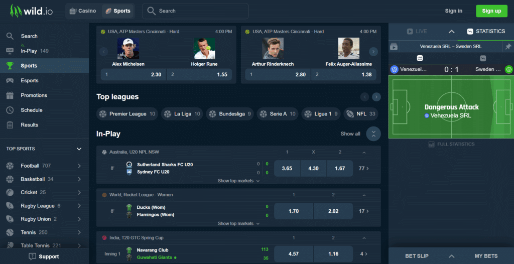 Bitcoin betting sites with Sportsbook 