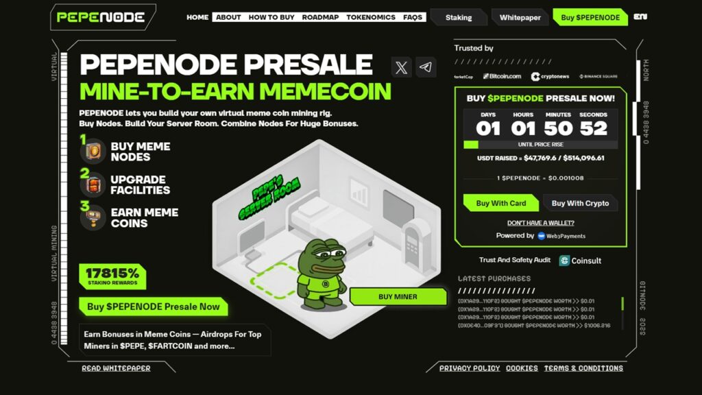 PEPENODE token presale