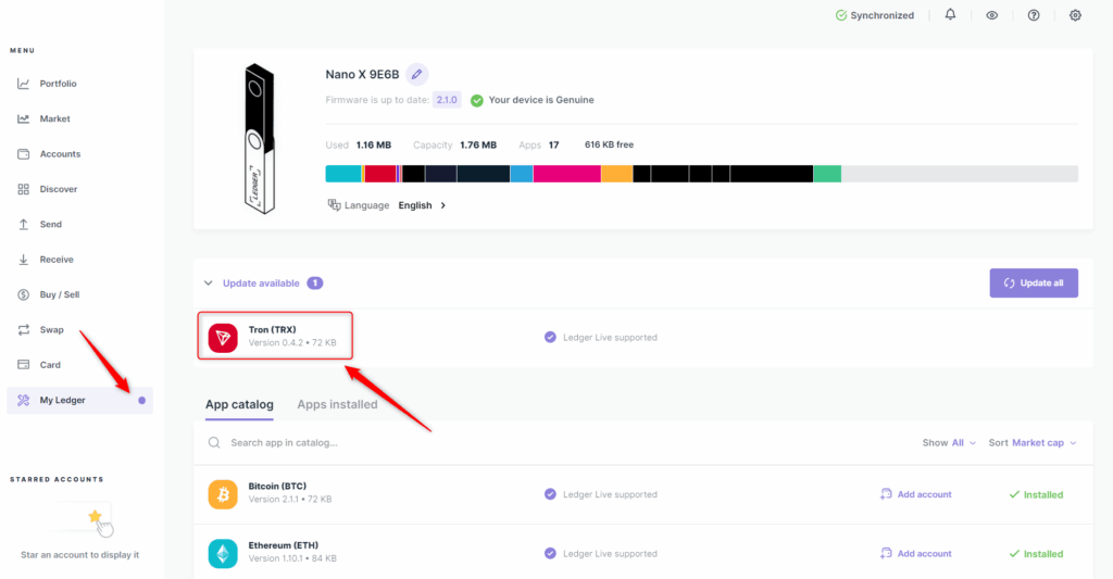 tron staking wallets