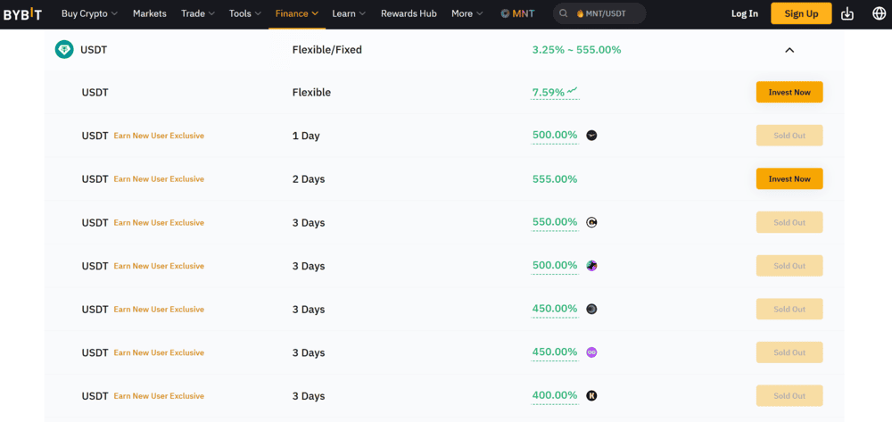 Bybit USDT Savings Account