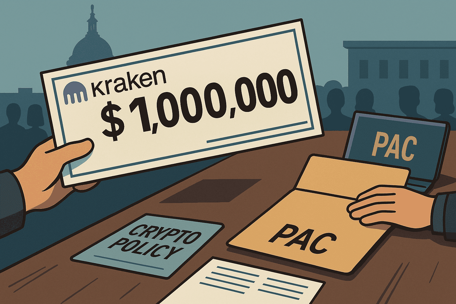 Kraken Backs Pro‑Trump PAC with $1 Million in Crypto Policy Push