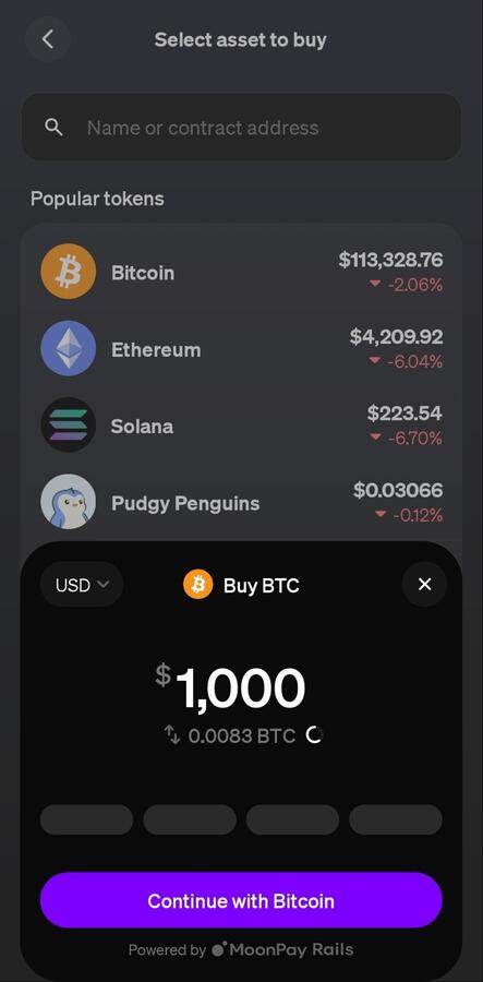 Start the Buy process to complete the KYC