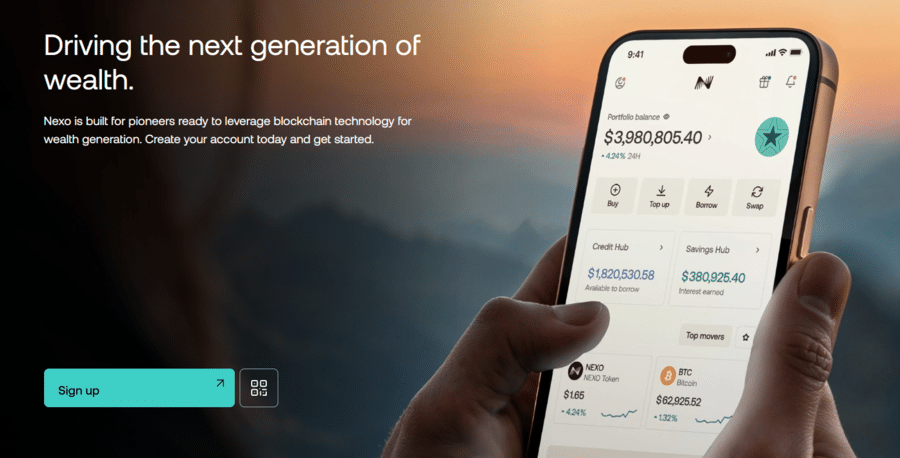 The Nexo Card allows you to track your balance and also utilize the various other services the brand offers