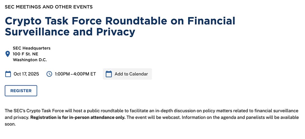 In addition to today's price action, news on the SEC has triggered discussion on privacy and how it will affect crypto market.