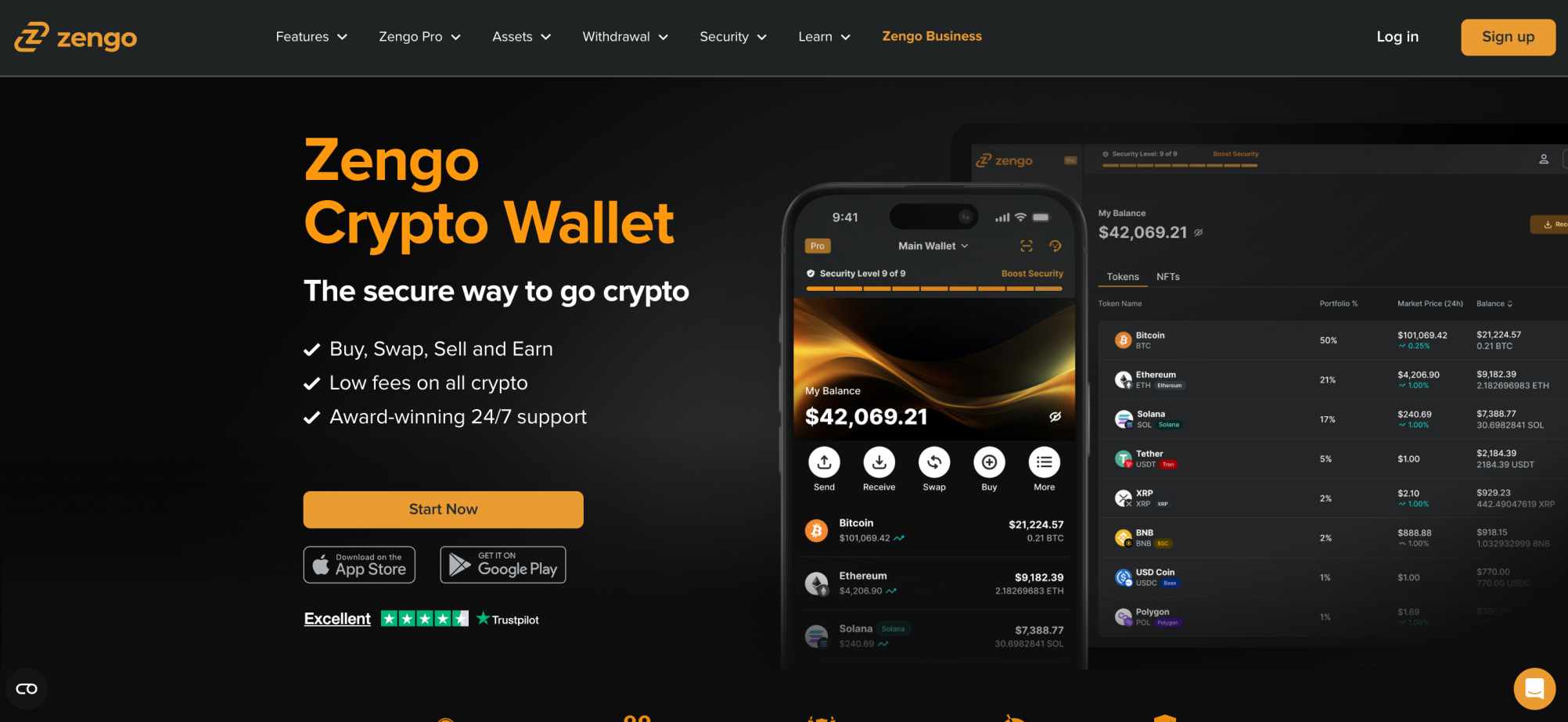 Zengo wallet for Bonk