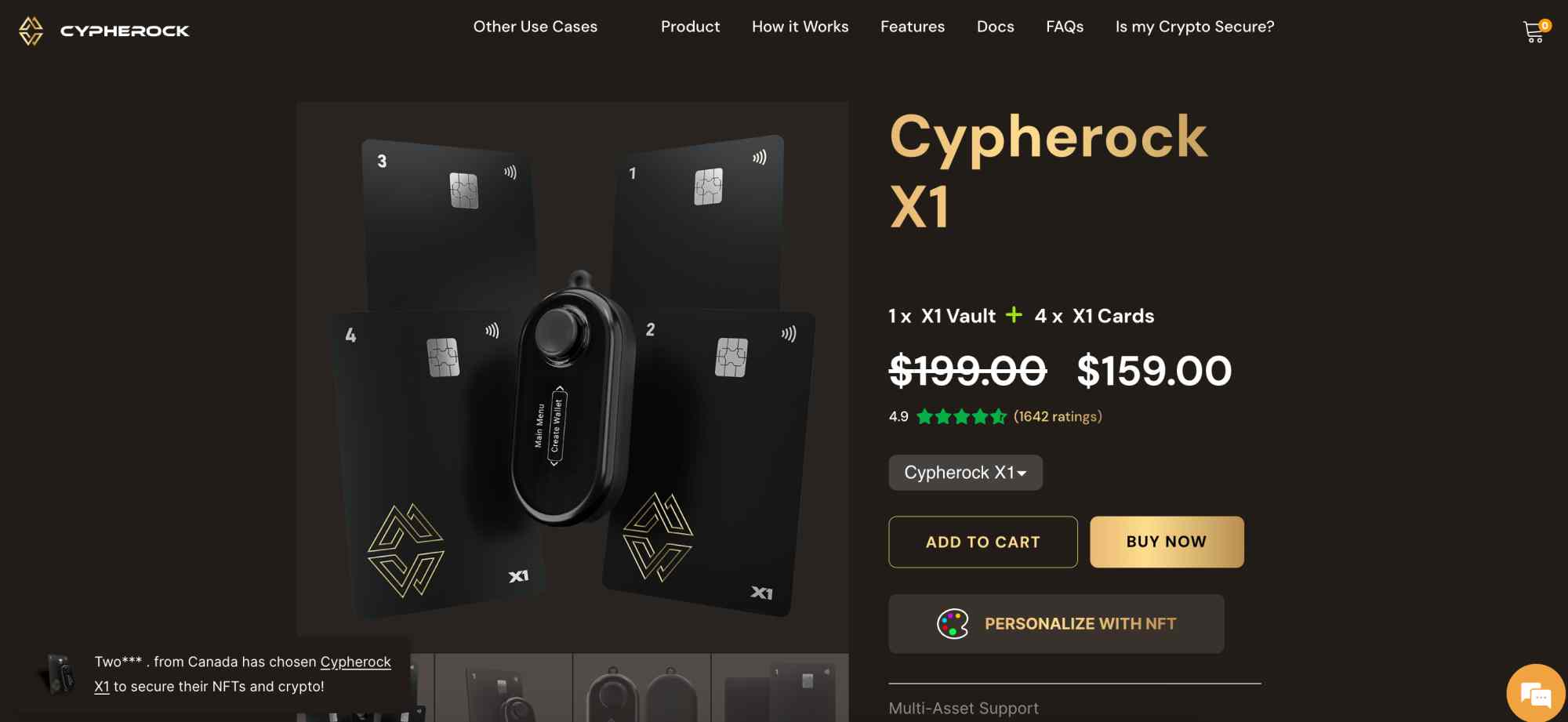 Cypherock X1 is a safe Bonk wallet with cold storage