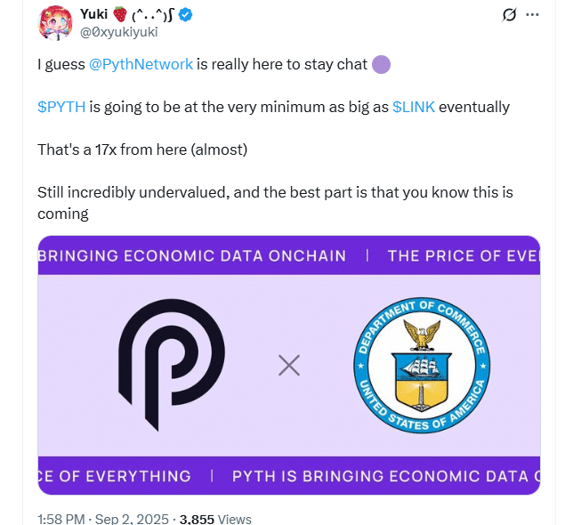 Will PYTH USD surge 17X after endorsement from White House? Snorter, an AI trading bot, has raised over $3.7M