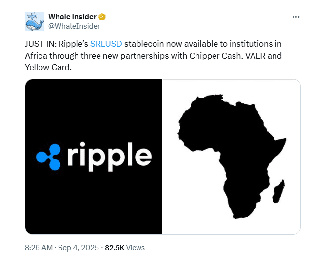 Africa Crypto News: Ripple is expanding. Nigeria aims to refine its crypto laws as Chainalysis reports increasing adoption on the continent