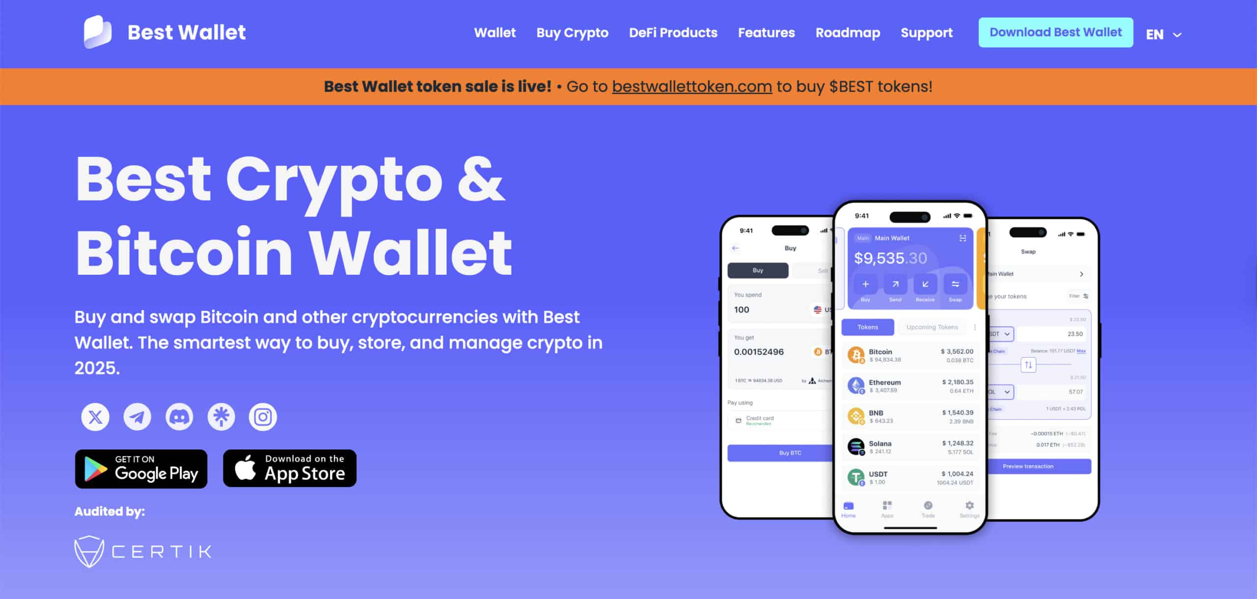 All-in-One Crypto Super App Best Wallet Nears Presale Close: 23 Days Left -  99Bitcoins