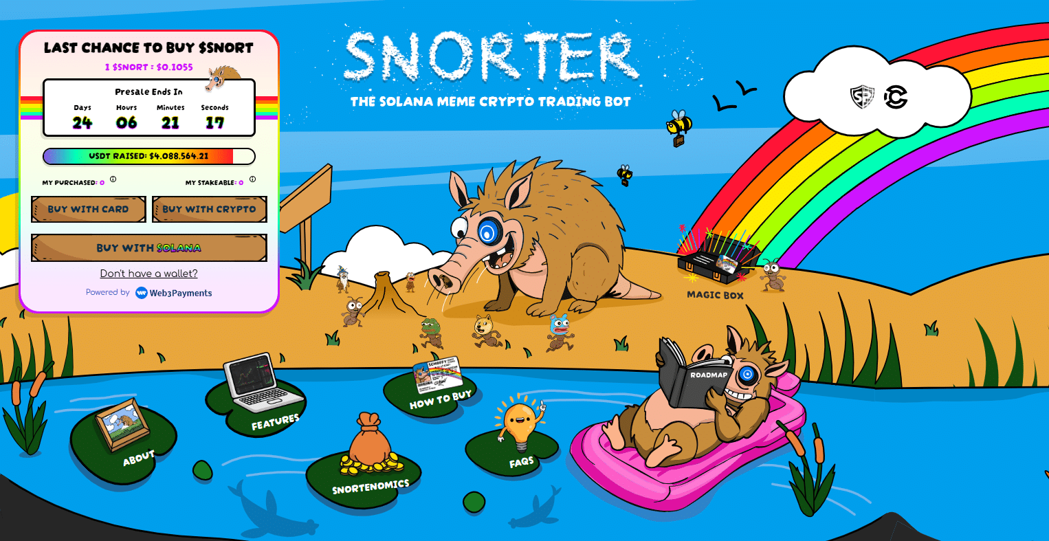 PUMP Crypto To Surge +100%, Best Crypto Presales: Snorter