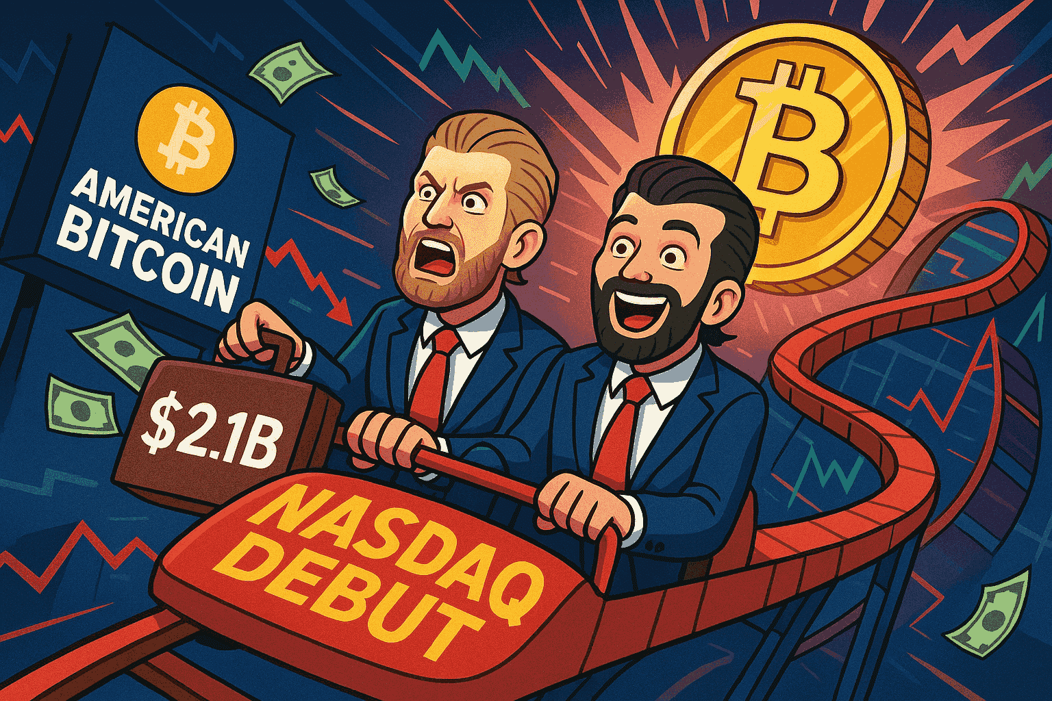 Trump-Backed American Bitcoin Goes Public in Big Nasdaq Launch