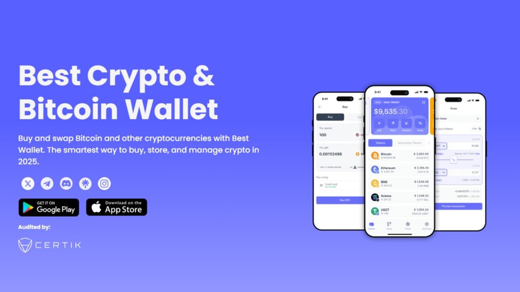 Best Wallet - the most trustworthy non-custodial crypto exchange wallet currently on the market.