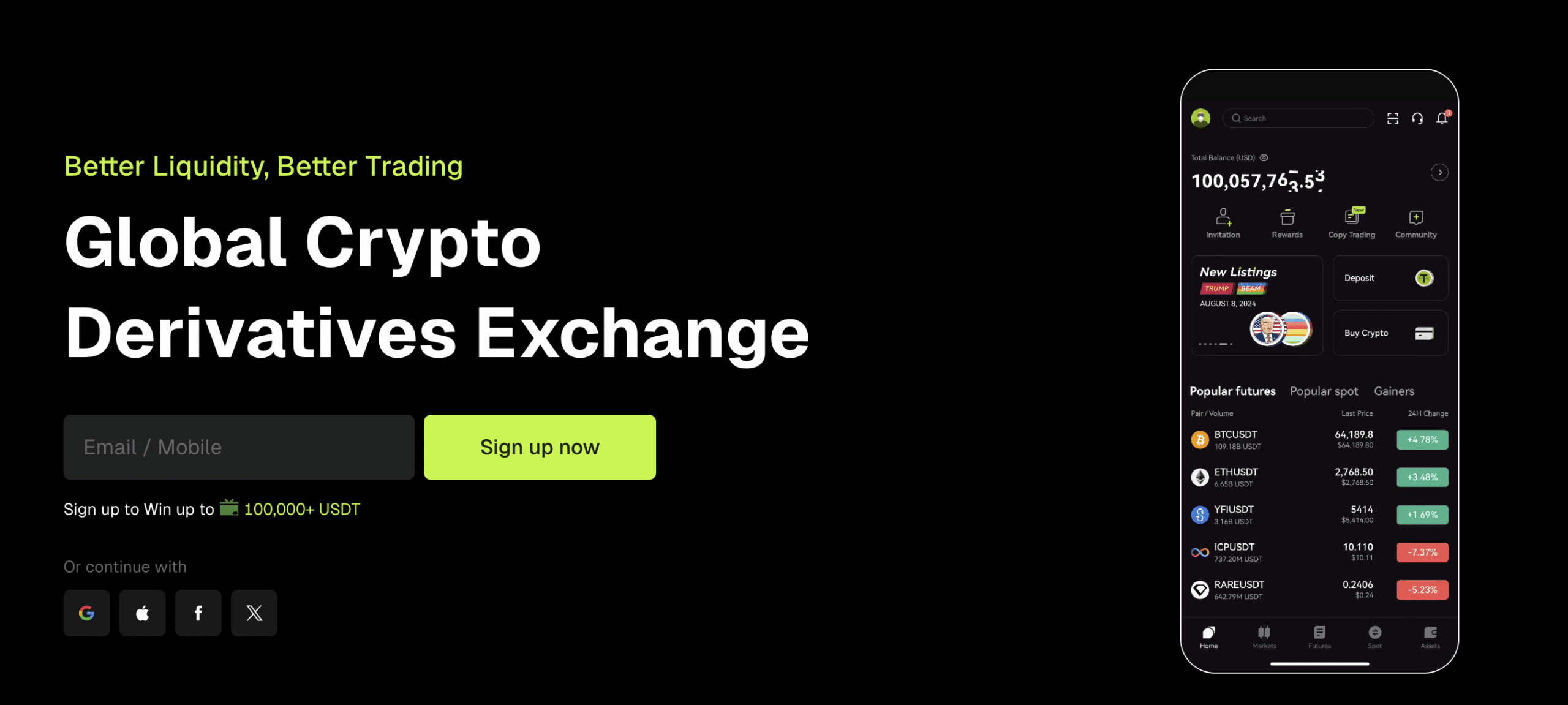 Popular 100x Leverage Crypto Trading Platforms