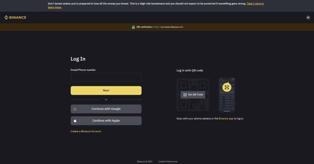 getting started with Binance