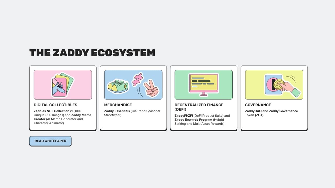 Zaddy Coin ecosystem