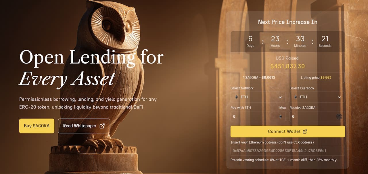AgoraLend Presale