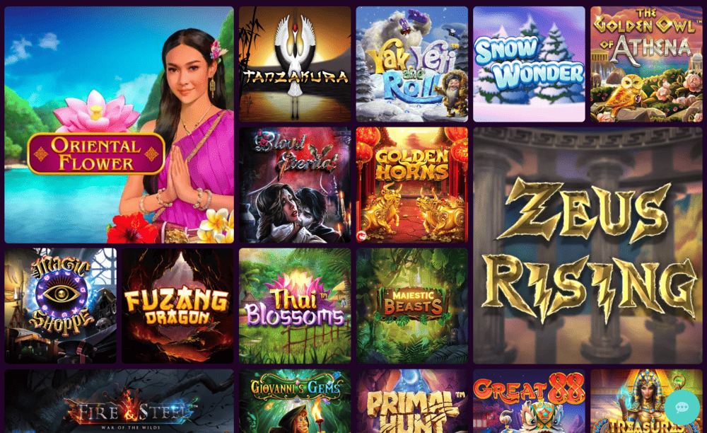 Collection of Slot Games at Avantgarde Casino