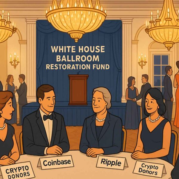 Crypto and Big Tech Behind Trump’s $300 Million White House Ballroom