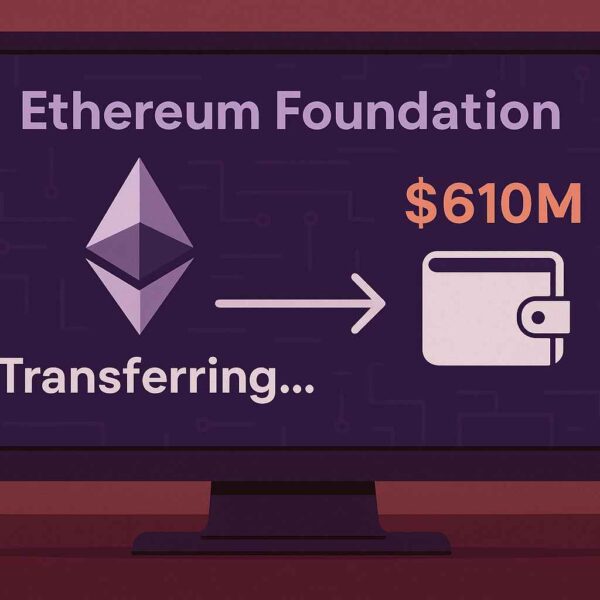 Ethereum Foundation Moves $610 Million in ETH to New Wallet
