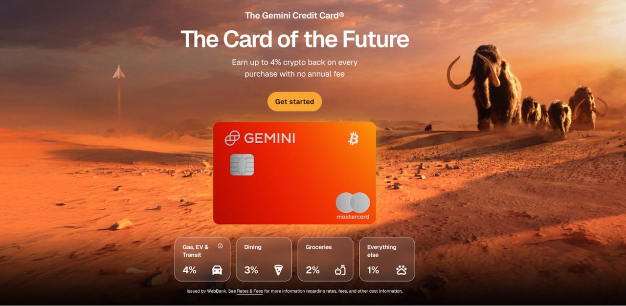 Gemini’s US Crypto Credit Card: Earn Up to 10% Back in Crypto
